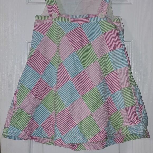 Vintage Gymboree Girls 12-18m Tennis Match Dress Seersucker - Picture 5 of 6